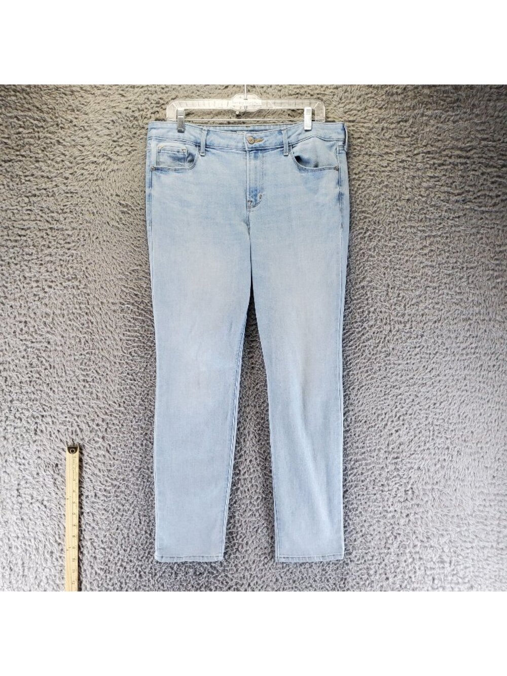 Old Navy Jeans Womens 14 Light Blue Straight Stretch Denim